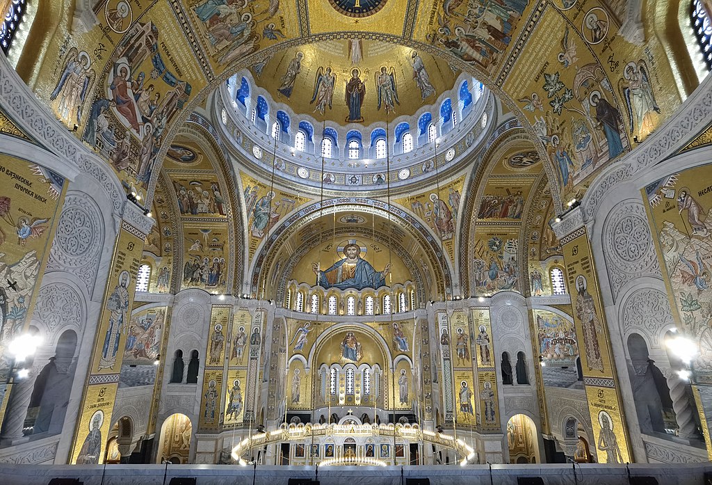  Interior look Church Saint Sava from western gally leg P.Cikovac